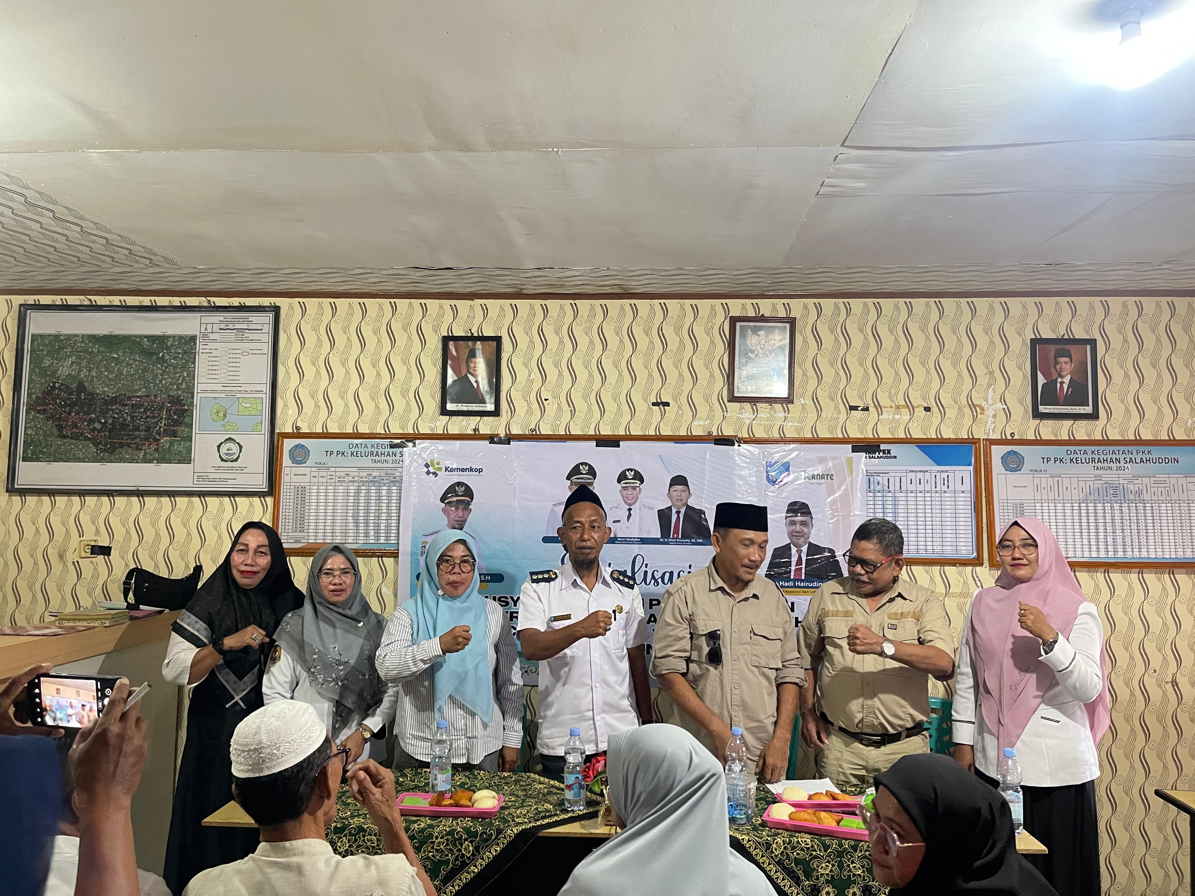 Sosialisasi Pembentukan Koperasi Merah Putih di Kelurahan Salahudin, Ternate Tengah